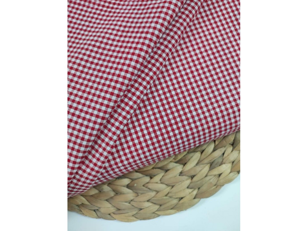 VICHY ALGODÓN ROJO 3MM