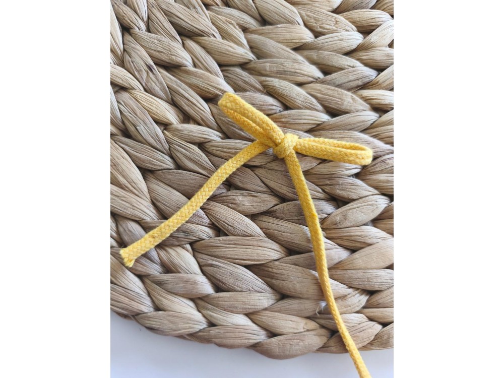 CORDÓN DE ALGODÓN AMARILLO 35MM