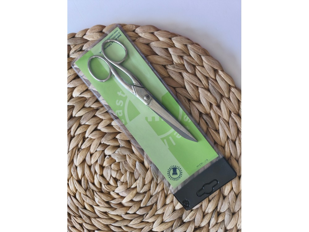 TIJERA DE COSTURA DE ACERO. 6,5 PULGADAS