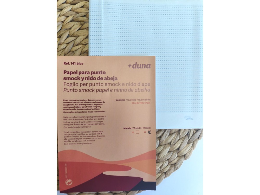 PAPEL PUNTO SMOCK Y NIDO DE ABEJA