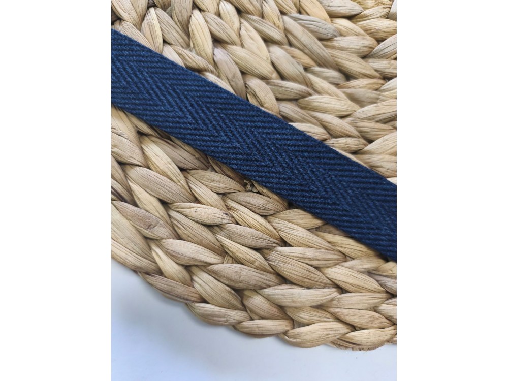 CINTA DE ESPIGA AZUL MARINO 30MM